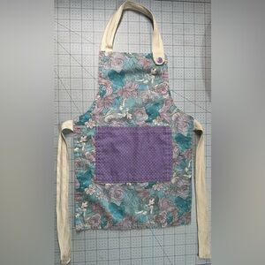Reversible Disney Princess Jasmine Floral Dots Kids Toddler Apron 2-3 Years Old
